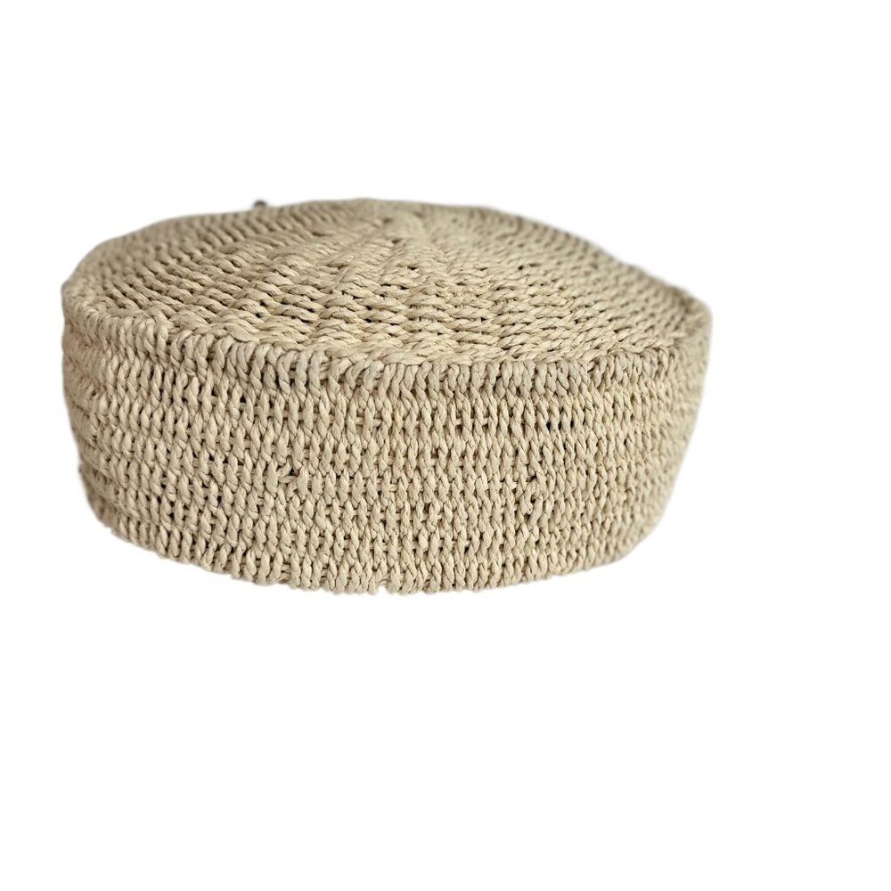Talbots Straw Round Bag | Paper Straw & Leather | Crossbody/Handbag - Picture 12 of 16
